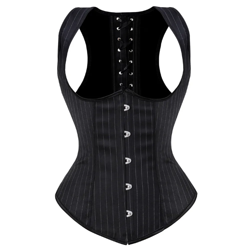 Corset Waist Cinch - Feminino gótico jacquard underbust espartilho sexy
